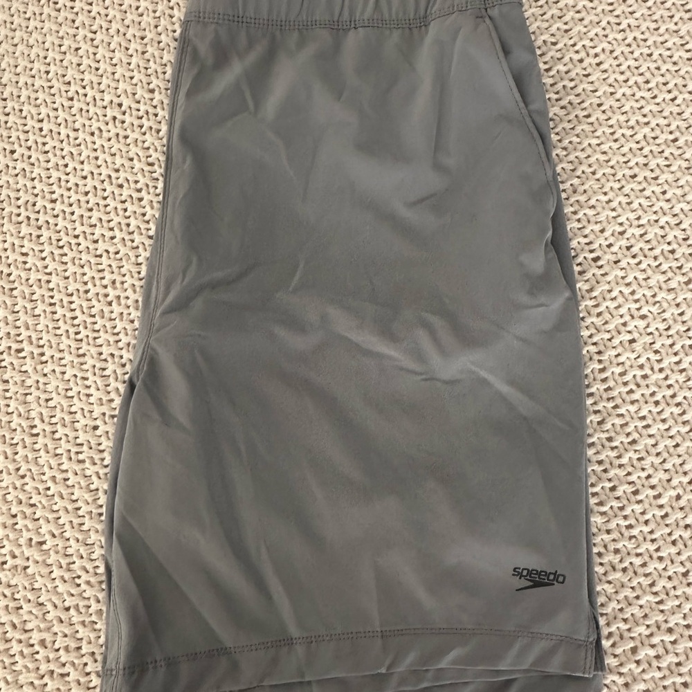 Speedo Gray Swim Trunk